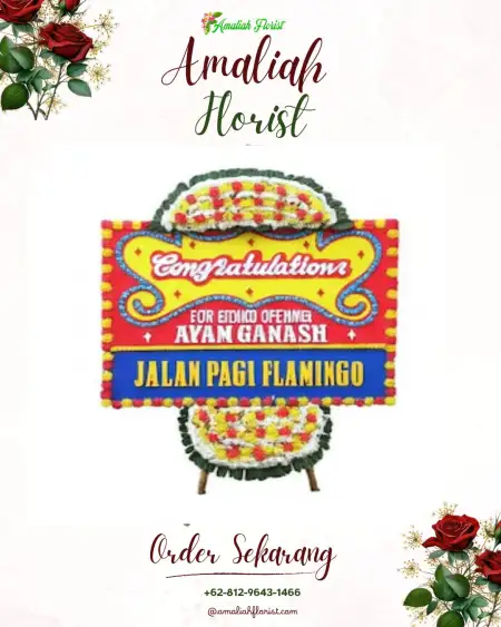 Sewa Papan Bunga Pragelan
